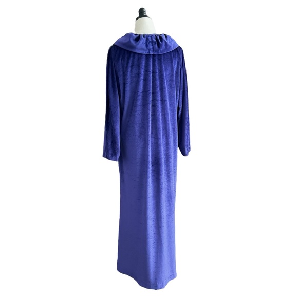 vintage Halston IV Dorian velour hostess dress caftan size large - Picture 4 of 14
